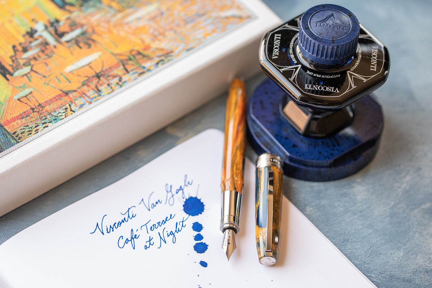 Visconti Van Gogh Fountain Pen - Cafe Terrace at Night | Atlas Stationers.