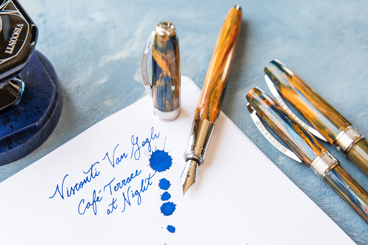 Visconti Van Gogh Fountain Pen - Cafe Terrace at Night | Atlas Stationers.