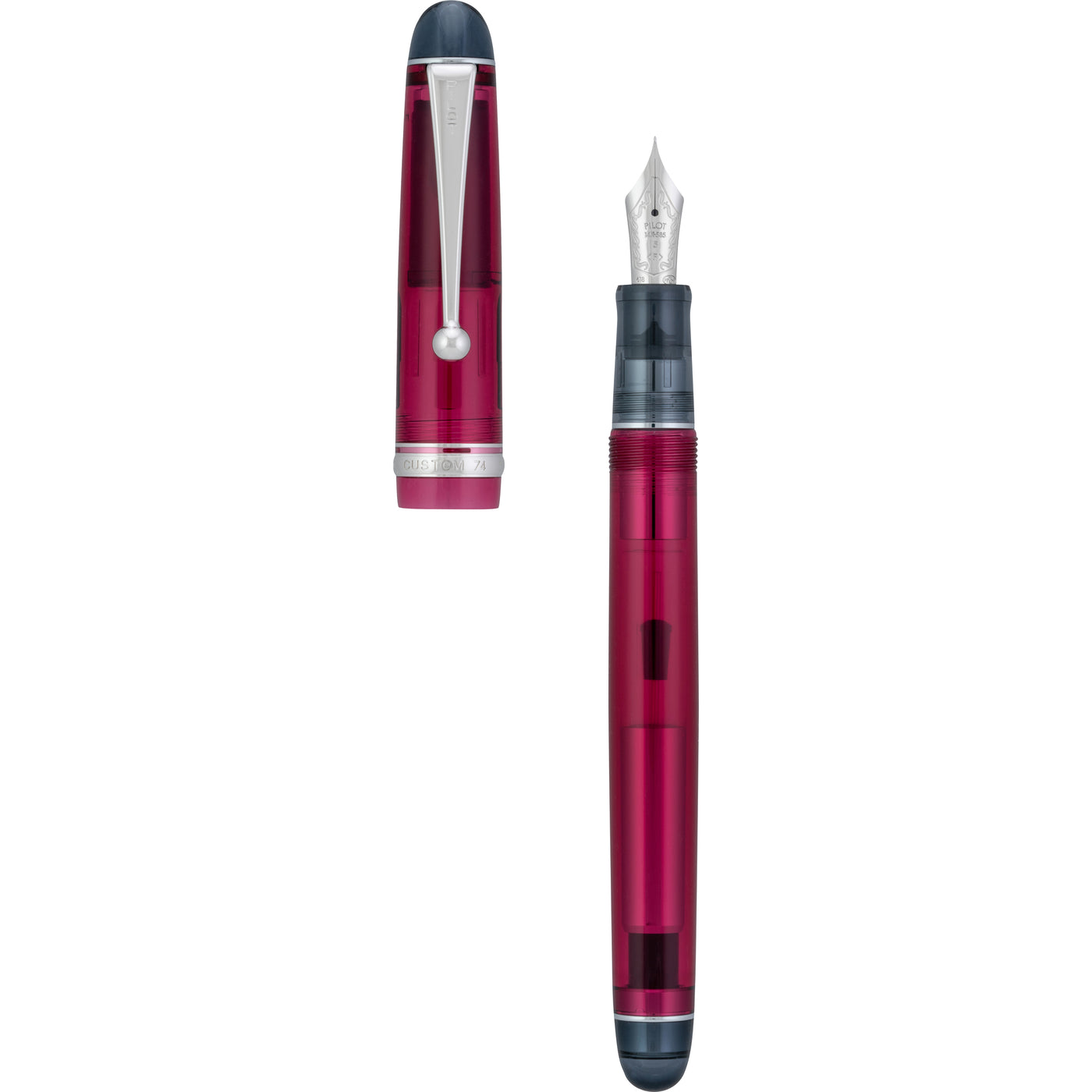 Pilot Custom 74 Fountain Pen - Merlot | Atlas Stationers.