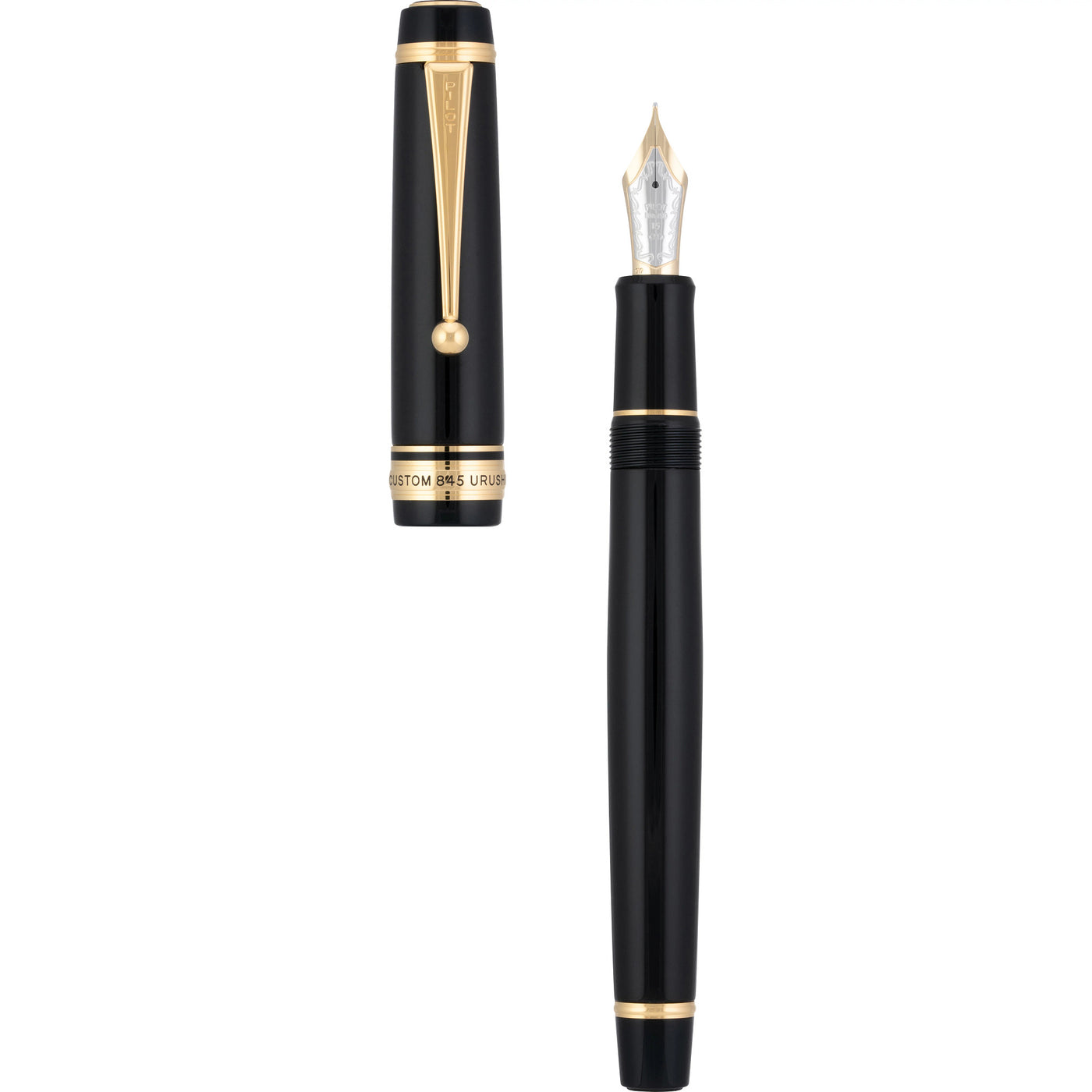 Pilot Custom 845 Fountain Pen - Black | Atlas Stationers.