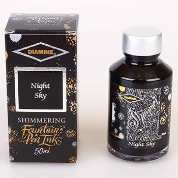 Diamine Night Sky - Shimmer - 50ml Bottled Ink | Atlas Stationers.