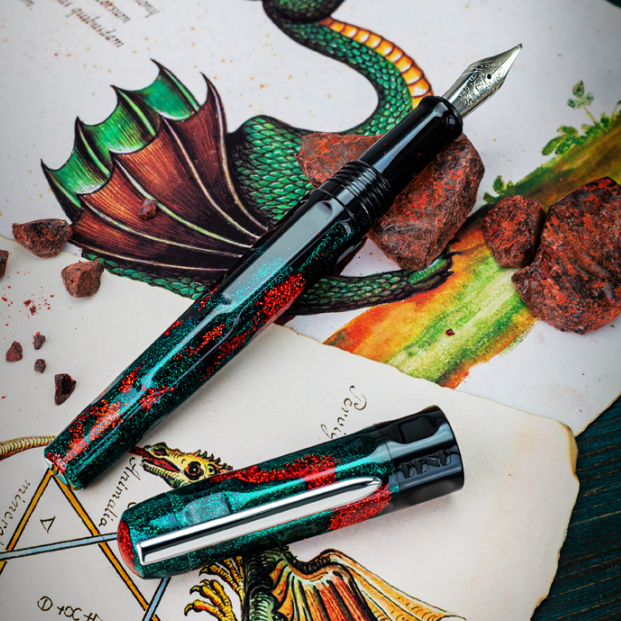 Benu Talisman Fountain Pen - Dragon's Blood | Atlas Stationers.