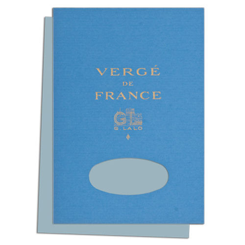 G. Lalo "Verge de France" Tablet, Blue, 50 Sheets, 5 3/4" x 8 1/4" | Atlas Stationers.