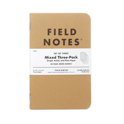 Field Notes Original Mixed 3-Pack | Atlas Stationers.