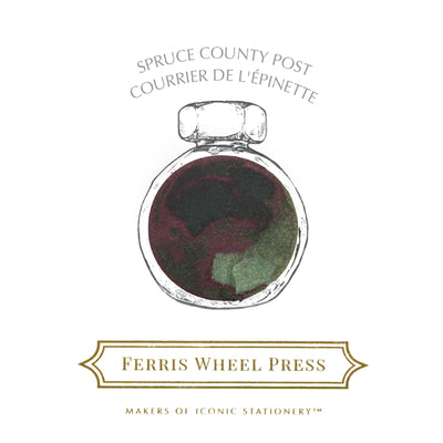 Ferris Wheel Press 38ml bottled Ink - Spruce County Post | Atlas Stationers.