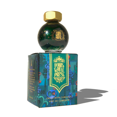 Ferris Wheel Press 20ml bottled Ink - Green with Curiosity | Atlas Stationers.