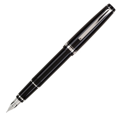 Pilot Falcon Fountain Pen - Black with Rhodium Trim | Atlas Stationers.