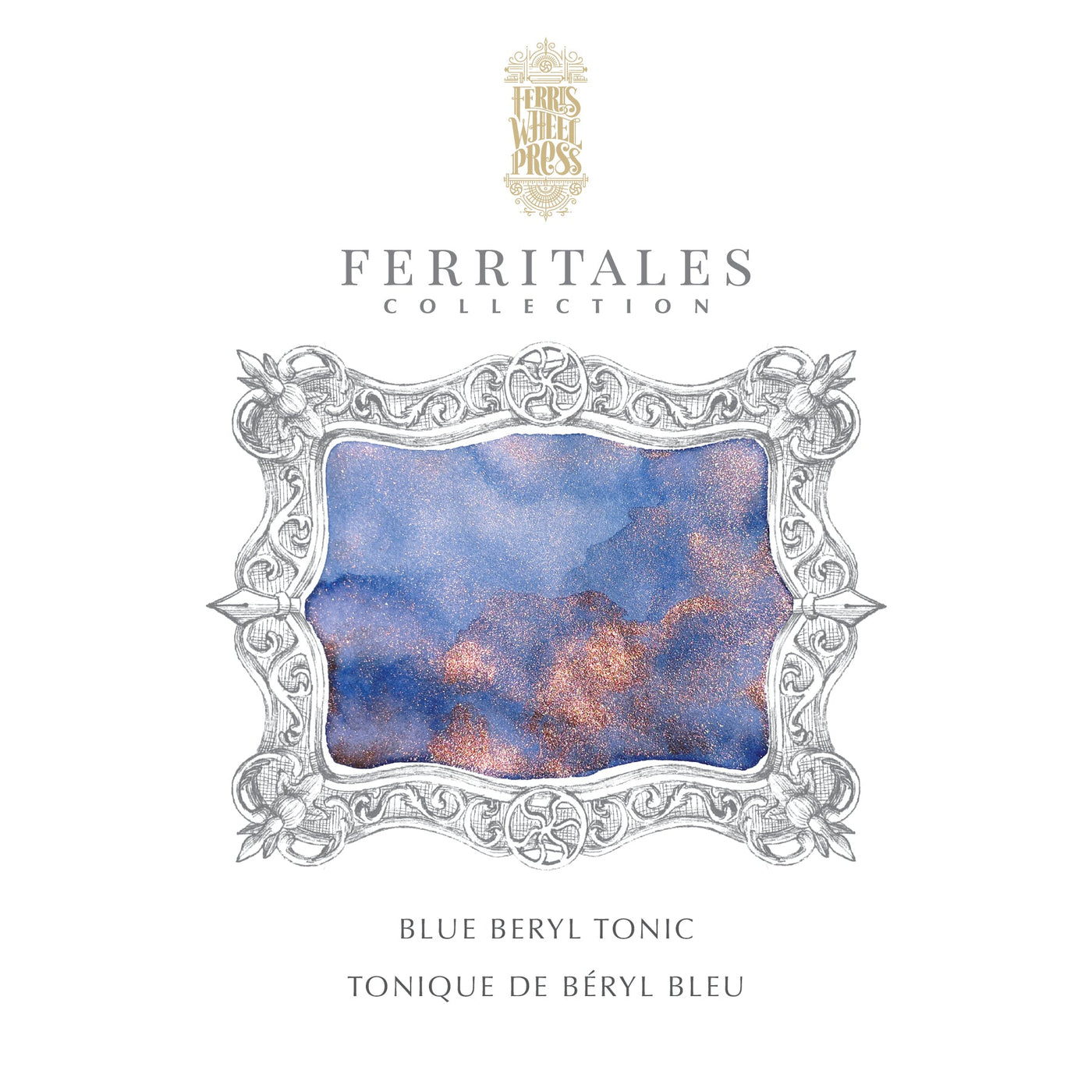 Ferris Wheel Press 20ml bottled Ink - Blue Beryl Tonic | Atlas Stationers.