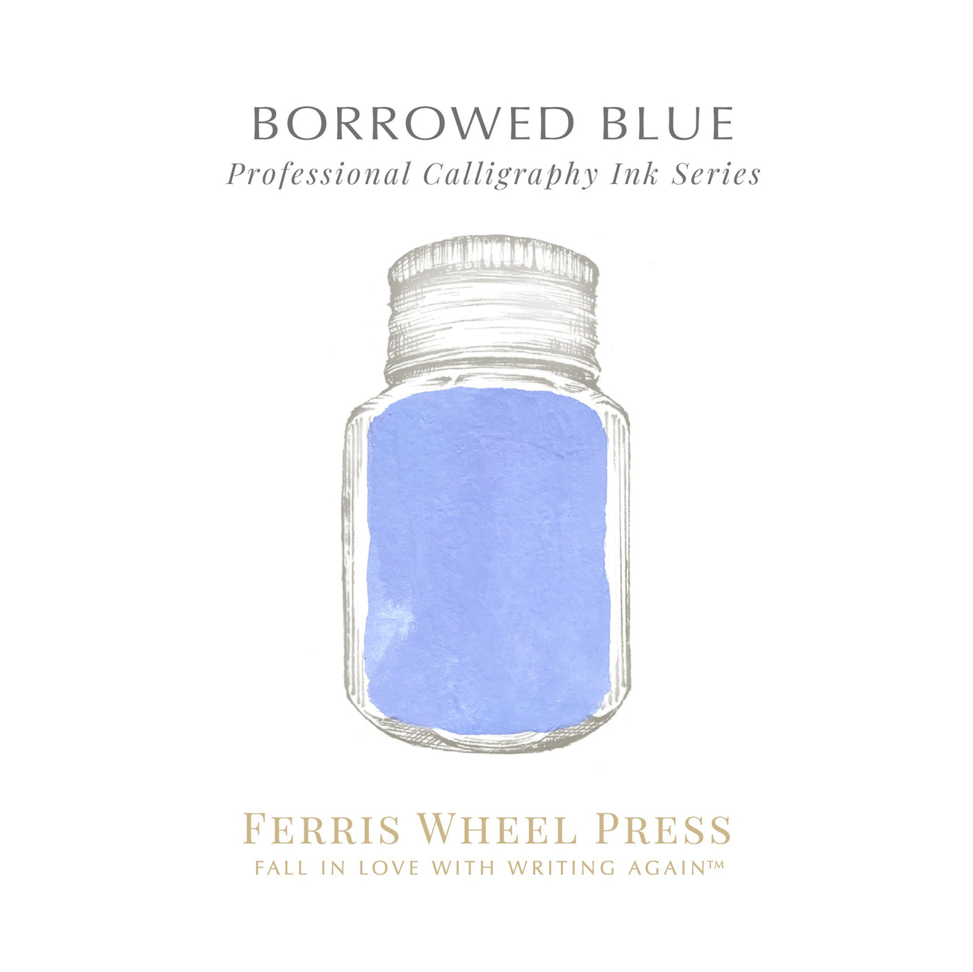 Ferris Wheel Press Borrowed Blue - 28ml Calligraphy Bottled Ink