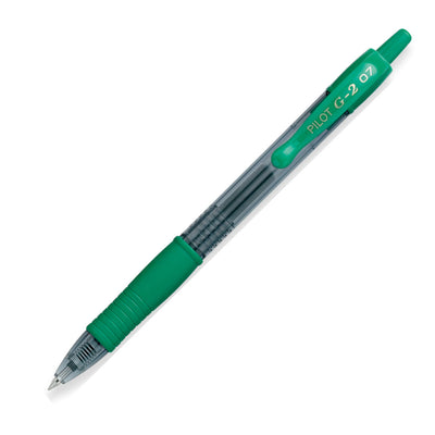 Pilot G2 Gel Pen - Green | Atlas Stationers.