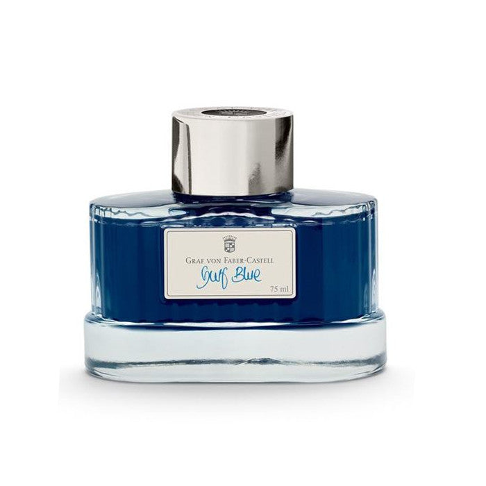 Graf von Faber-Castell - Gulf Blue - 75ml Bottled Ink | Atlas Stationers.