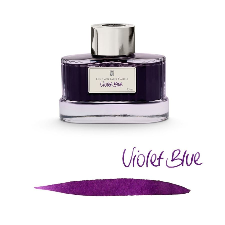 Graf von Faber-Castell - Violet Blue - 75ml Bottled Ink | Atlas Stationers.