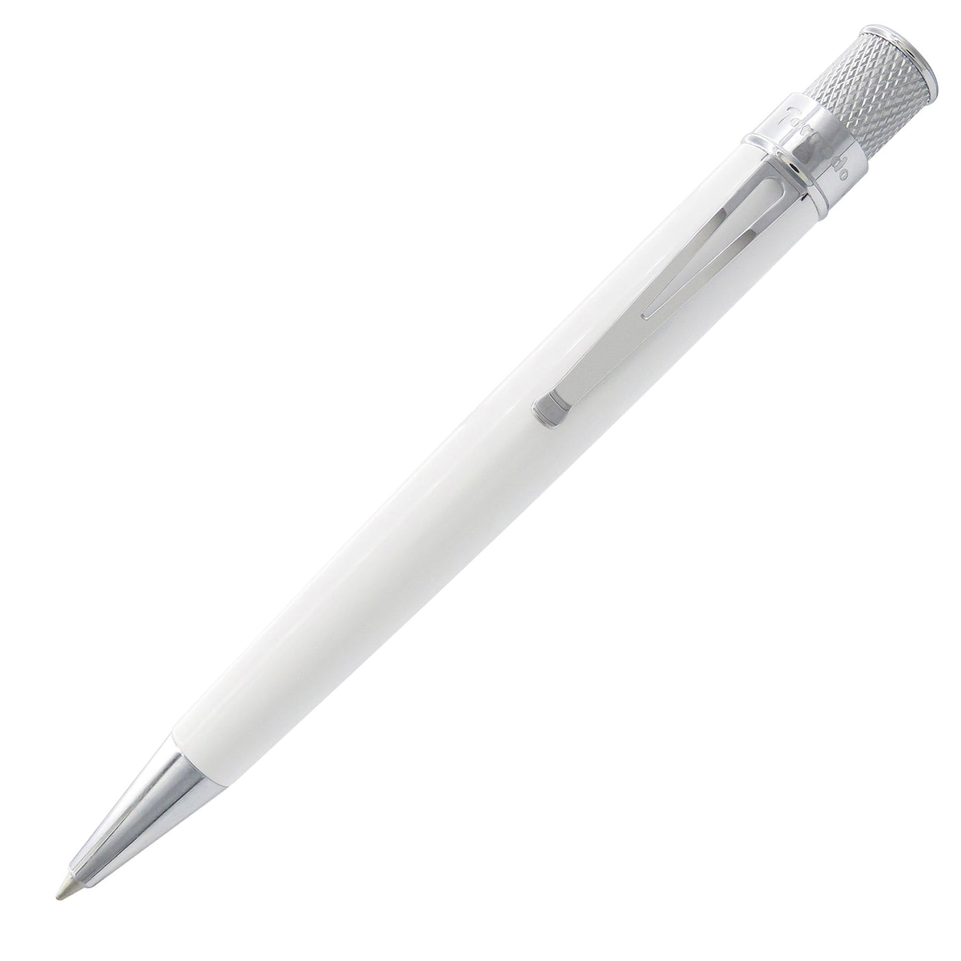 Retro 51 Tornado Classic Lacquer Rollerball Pen - White Glow in the Dark | Atlas Stationers.