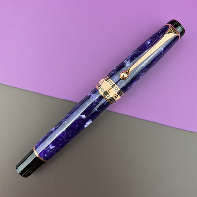 Aurora Optima Auroloide Fountain Pen - Viola | Atlas Stationers.