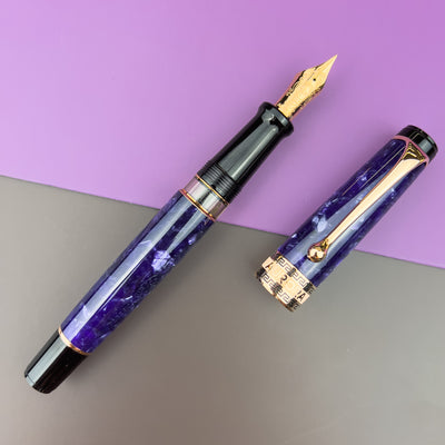 Aurora Optima Auroloide Fountain Pen - Viola | Atlas Stationers.