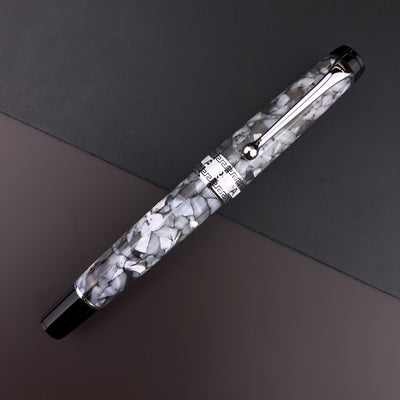 Aurora Optima Auroloide Fountain Pen - Nero Perla | Atlas Stationers.