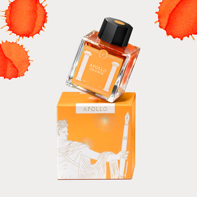 Laban Greek Mythology Bottled Ink - 50ml - Apollo Orange | Atlas Stationers.