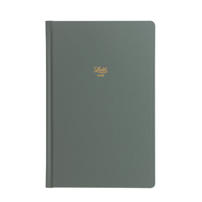 Letts Icon Hardcover Notebook - 5 1/8" x 7 7/8" - Ruled - Green | Atlas Stationers.