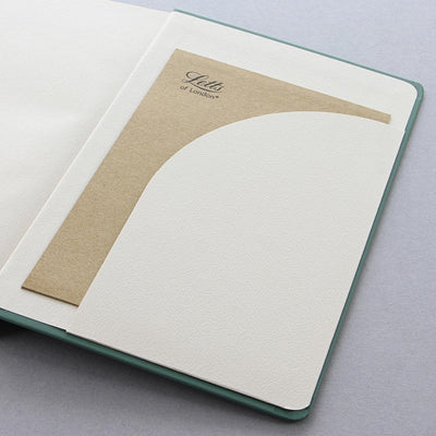 Letts Icon Hardcover Notebook - 5 1/8" x 7 7/8" - Ruled - Green | Atlas Stationers.