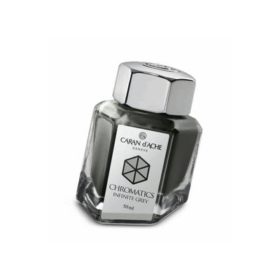 Caran d'Ache Chromatic - Infinite Grey - 50ml Bottled Ink | Atlas Stationers.