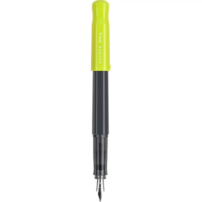 Pilot Kakuno Fountain Pen - Gray & Lime | Atlas Stationers.