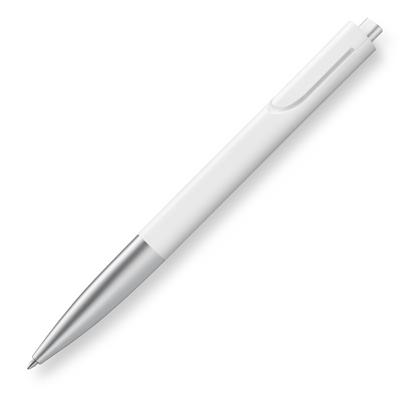 Lamy Noto Ballpoint Pen - Silver / White