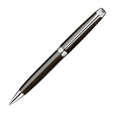 Caran d'Ache LÉMAN Ballpoint Pen - De Nuit w/ Silver Trim | Atlas Stationers.