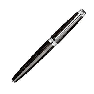 Caran d'Ache LÉMAN Fountain Pen - De Nuit w/ Silver Trim | Atlas Stationers.