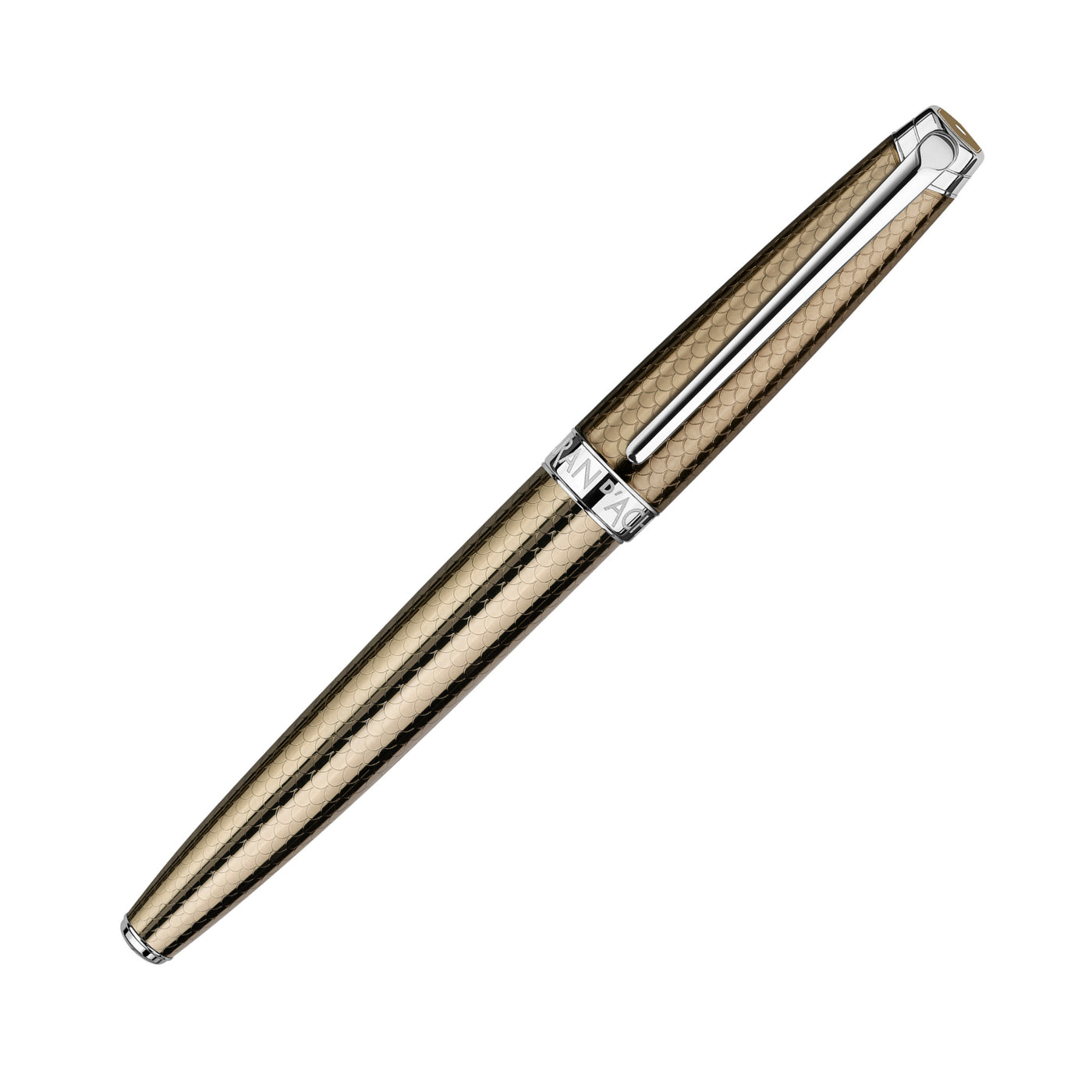 Caran d'Ache LÉMAN Fountain Pen -  Caviar w/ Silver Trim | Atlas Stationers.