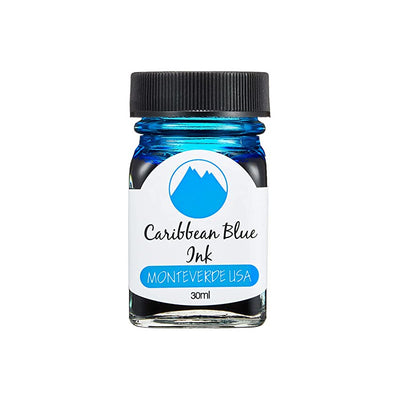 Monteverde Caribbean Blue - 30ml Bottled Ink | Atlas Stationers.