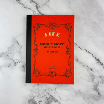 Life Noble Notebook - Red - Grid - B6