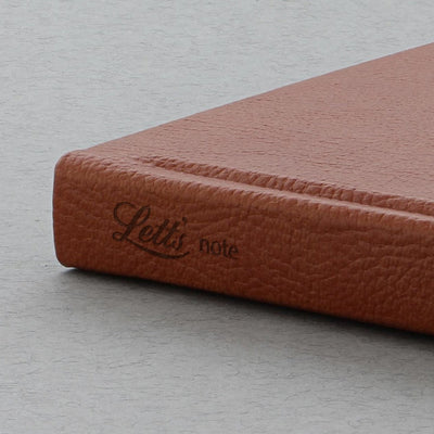 Letts Origins Hardcover Notebook - 5 1/8" x 7 7/8" - Dot Grid - Tan | Atlas Stationers.