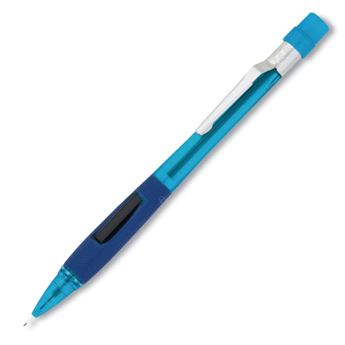 Pentel Quicker Clicker Mechanical Pencil - Transparent Blue | Atlas Stationers.