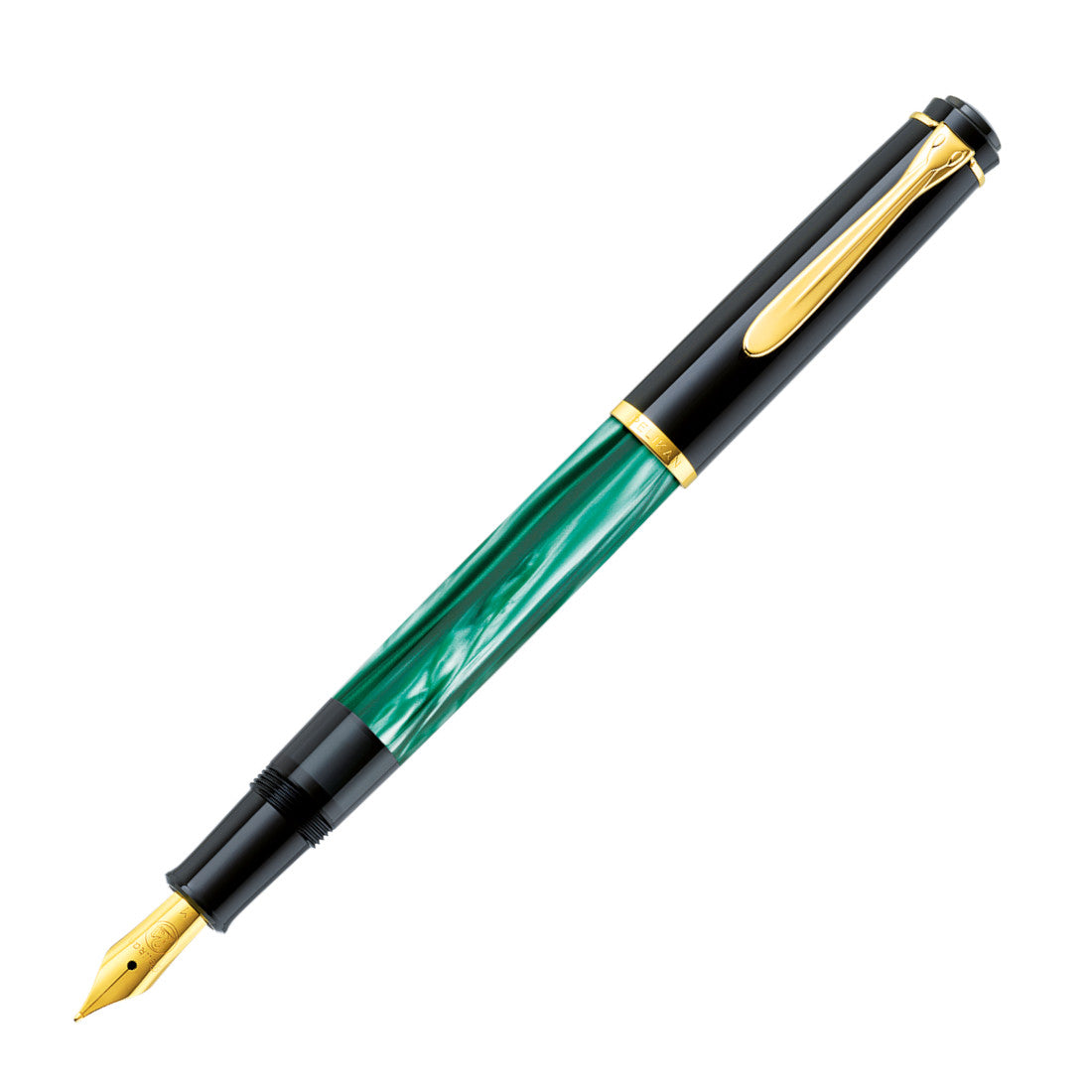 Pelikan Classic M200 Fountain Pen - Green-Marbled | Atlas Stationers.