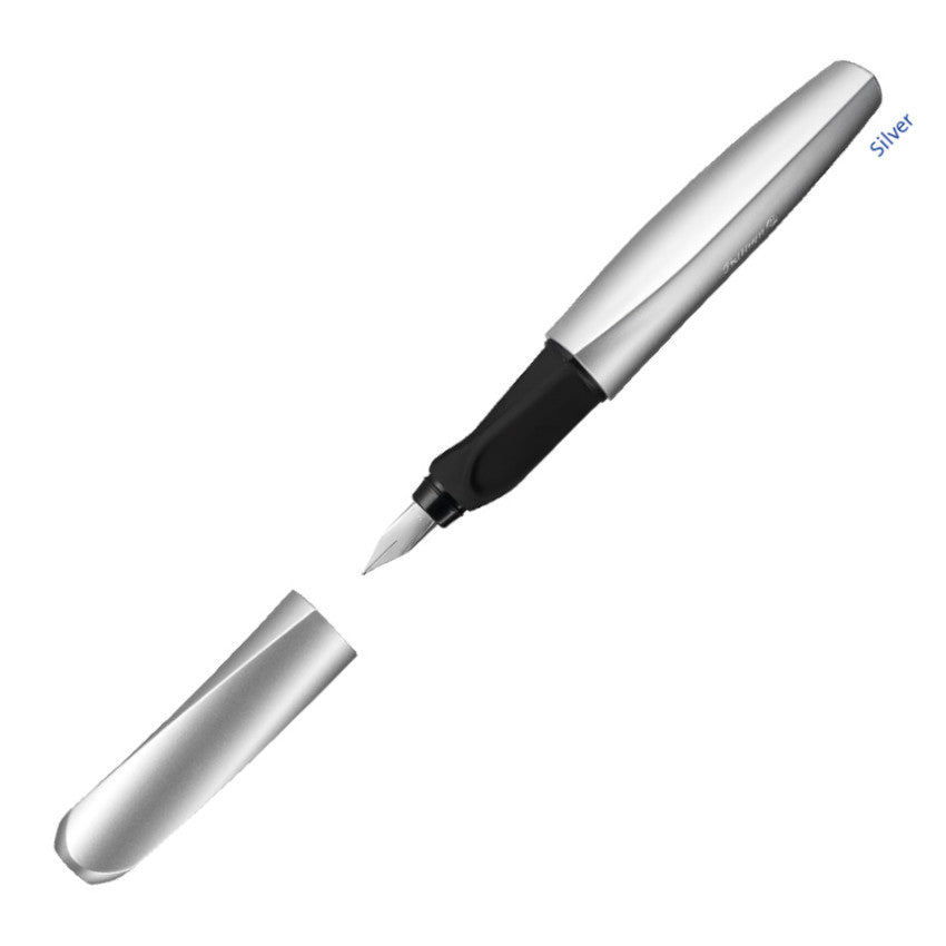 Pelikan Twist Fountain Pen - Silver | Atlas Stationers.