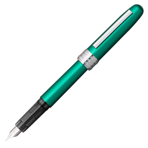 Platinum Plaisir Fountain Pen - Teal Green | Atlas Stationers.