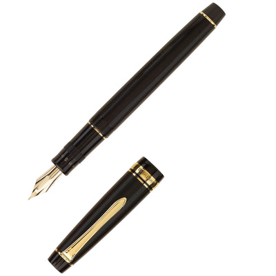 Pilot Justus 95 Fountain Pen - Black w/ Gold | Atlas Stationers.