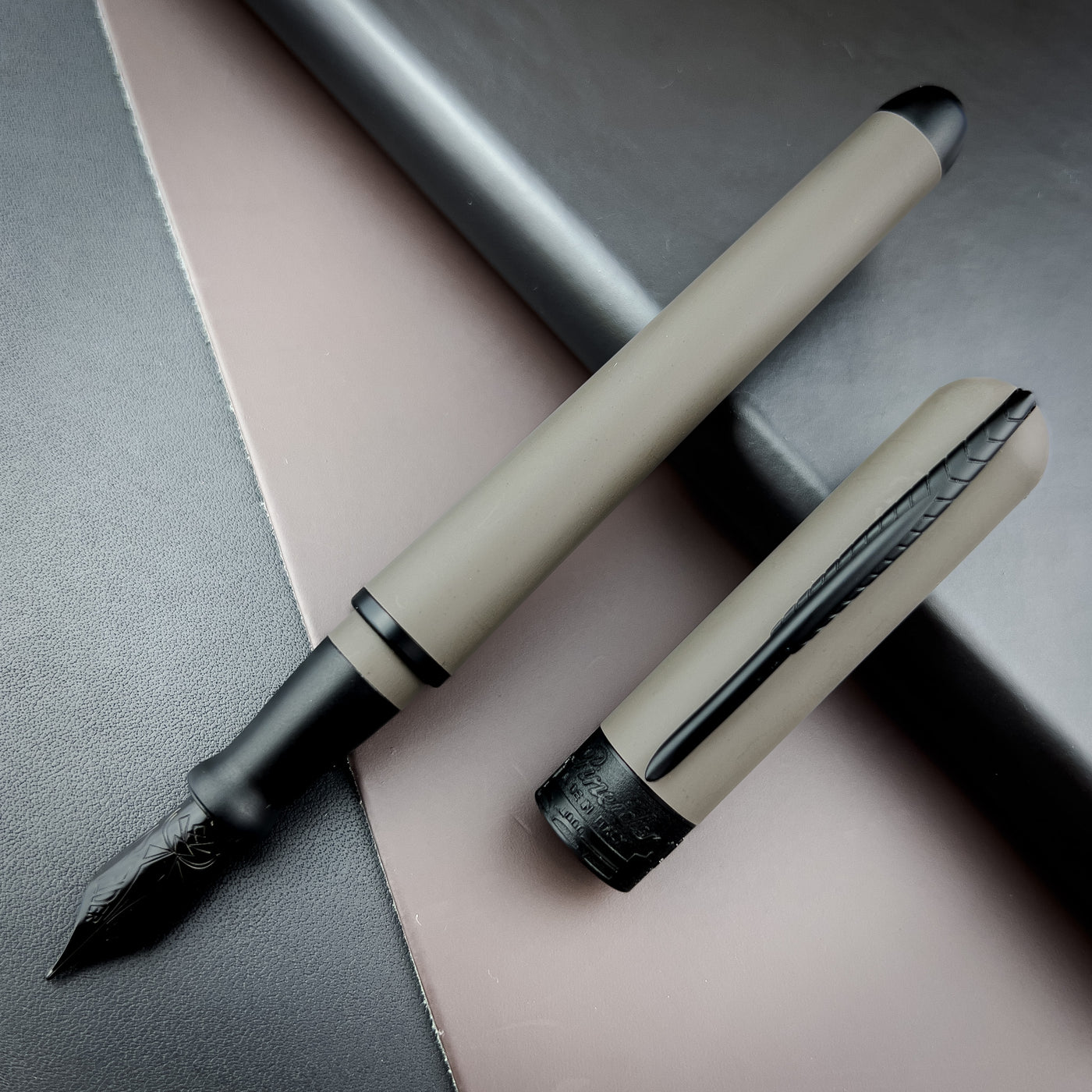 Pineider Avatar UR Fountain Pen - Matte Stone | Atlas Stationers.