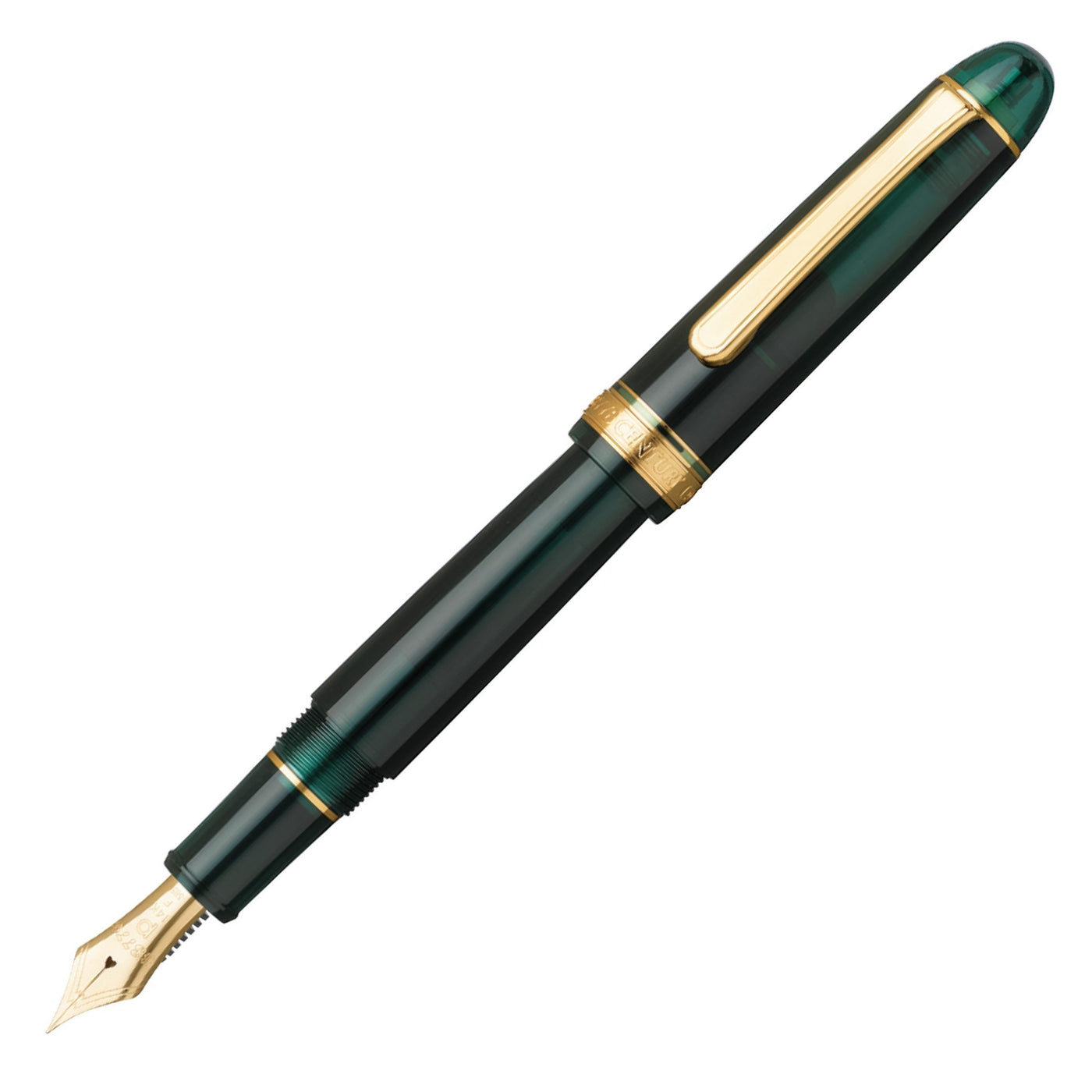 Platinum #3776 Century Fountain Pen - Laurel Green with Gold Trim | Atlas Stationers.