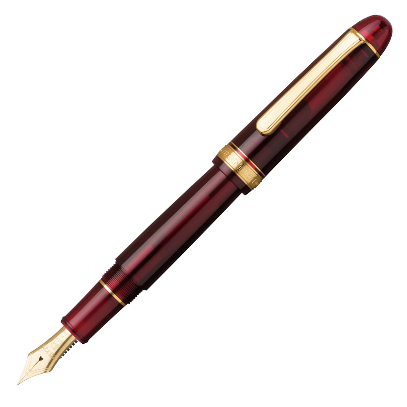 Platinum #3776 Century Fountain Pen - Bourgogne with Gold Trim | Atlas Stationers.