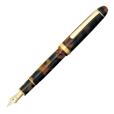 Platinum #3776 Celluloid Fountain Pen - Tortoise | Atlas Stationers.