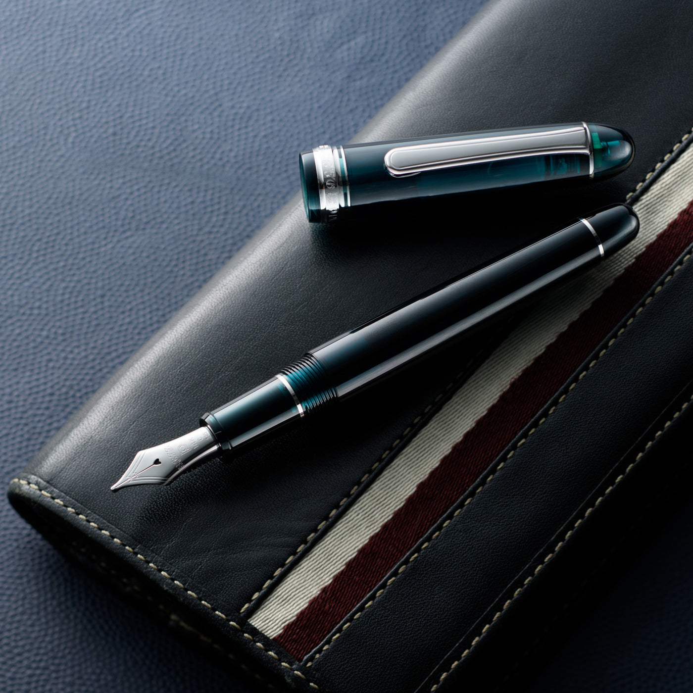 Platinum #3776 Century Fountain Pen - Laurel Green with Rhodium Trim