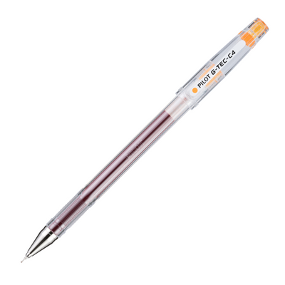 Pilot G-Tec C Gell Pen - Pale Orange | Atlas Stationers.