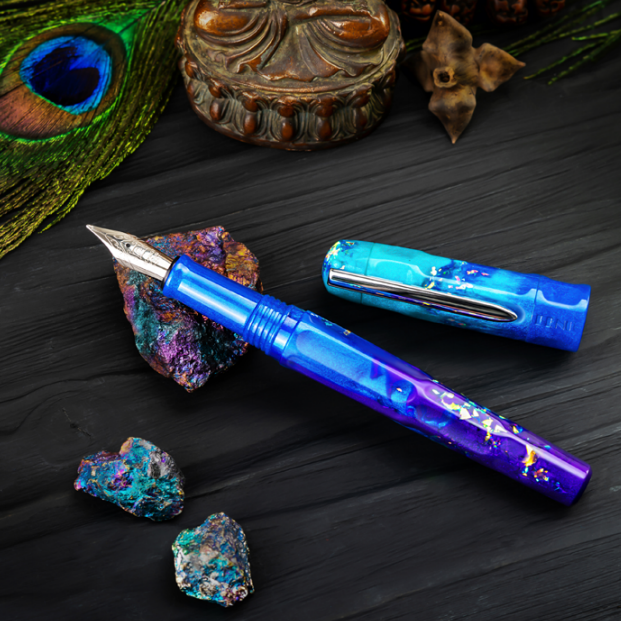 Benu Talisman Fountain Pen - Peacock Ore | Atlas Stationers.