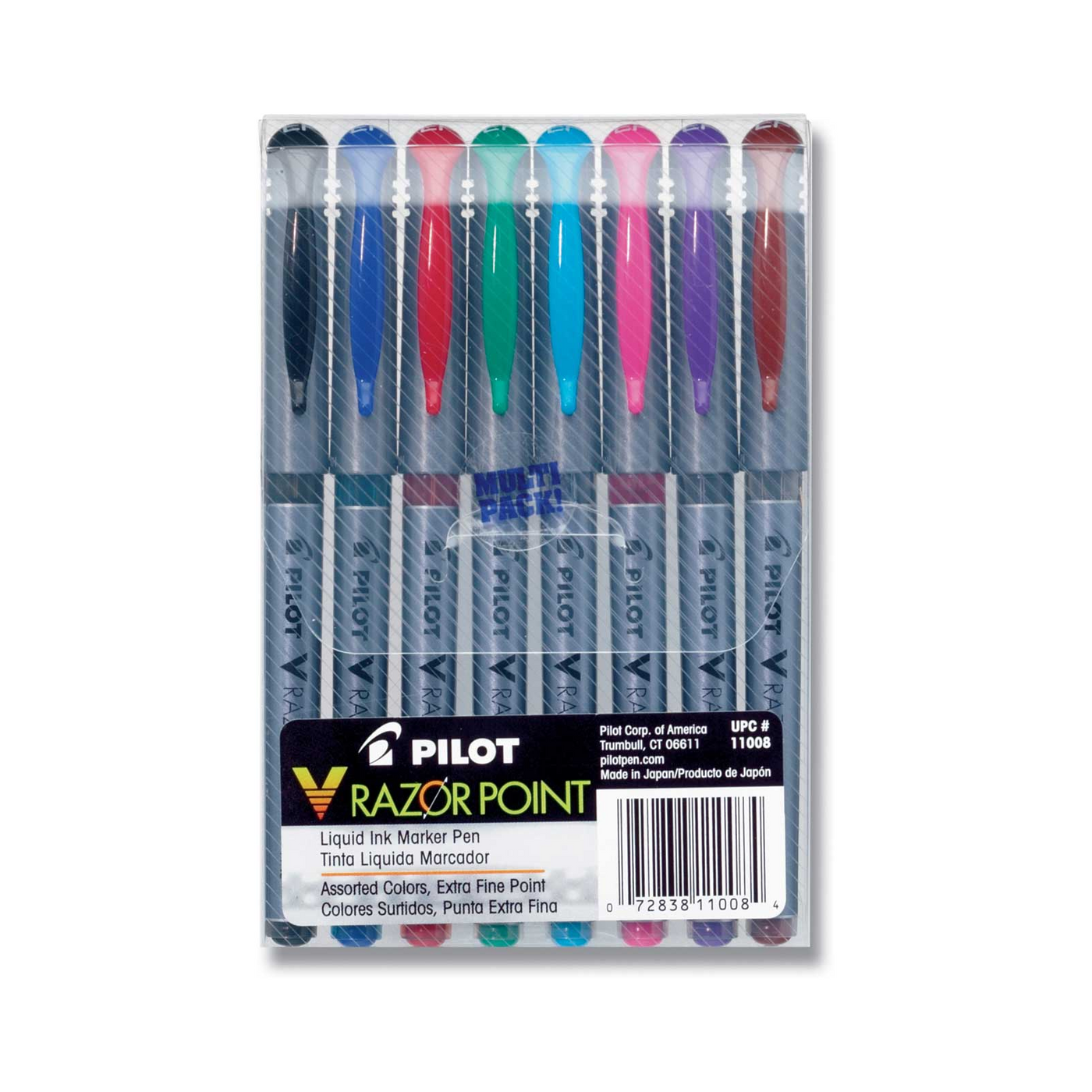 Pilot V Razor Point Marker Pens - 8 pack | Atlas Stationers.