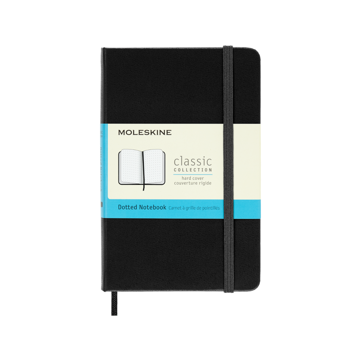 Moleskine Pocket Classic Hard Cover Notebook - Black - Dot Grid | Atlas Stationers.