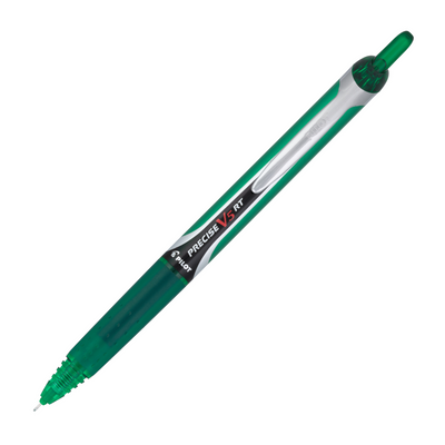 Pilot Precise V5 Retractable Rolling Ball Pen - Green | Atlas Stationers.