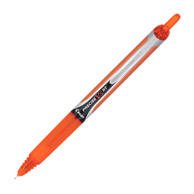 Pilot Precise V5 Retractable Rolling Ball Pen - Orange | Atlas Stationers.