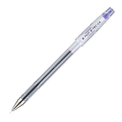 Pilot G-Tec C Gel Pen - Purple | Atlas Stationers.