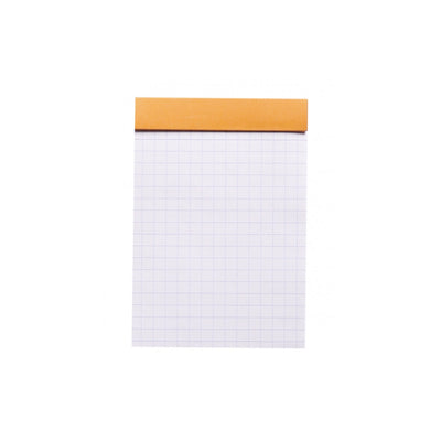 Rhodia Staplebound Notepad - Graph 80 sheets - 3 x 4 - Orange cover | Atlas Stationers.